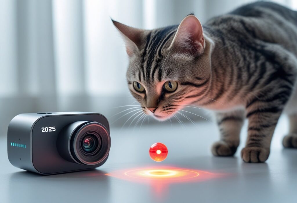 cat camera with laser toy 2025